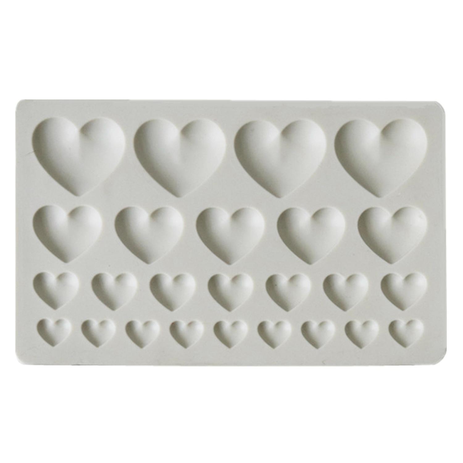 Cake Mold Heart Shape Multiple Grids Silicone Multi-purpose Handmade Wedding Cupcake Mold Cake Decor