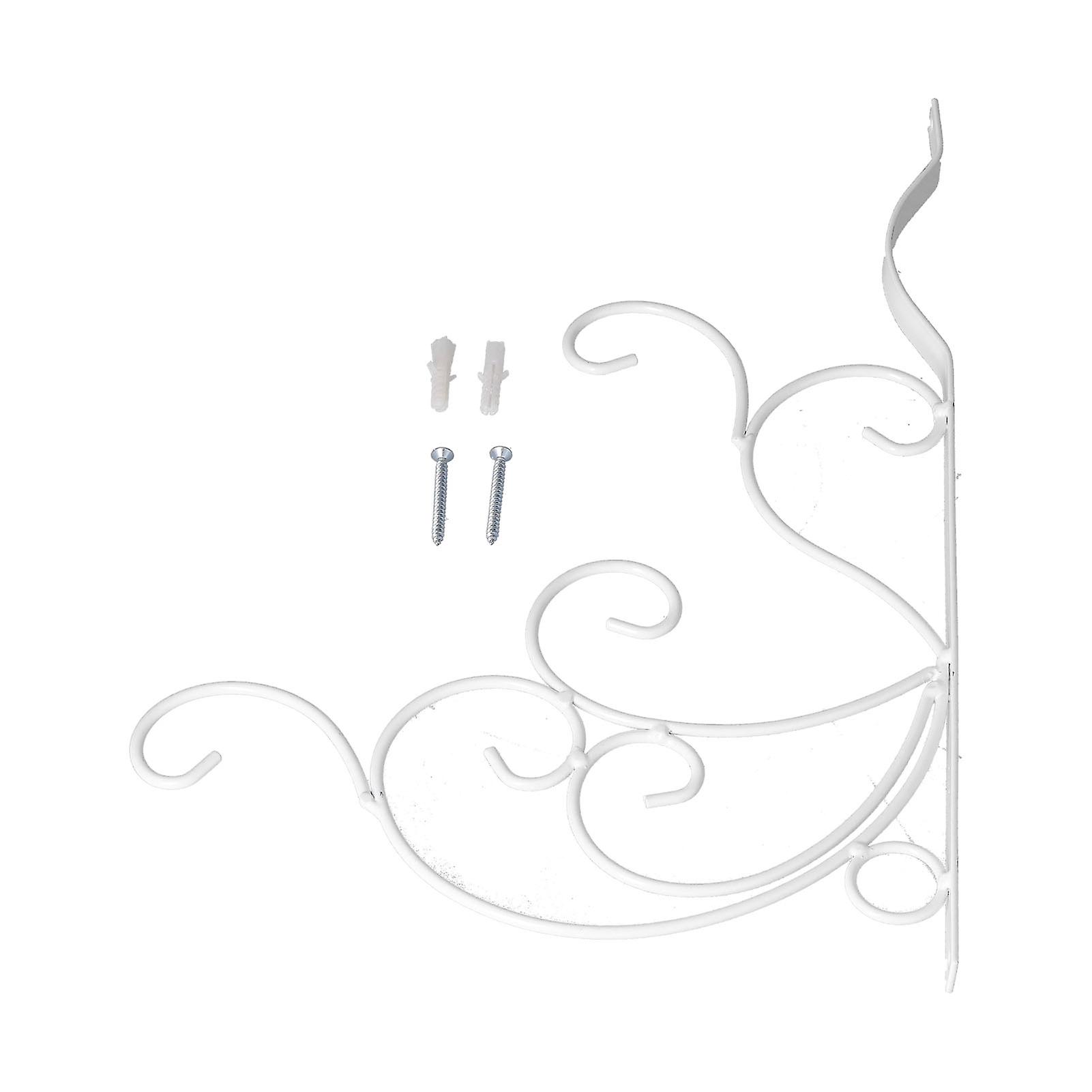 Decorative Wrought Iron Wall Hook for Indoor/Outdoor Use with Extended Back Panel