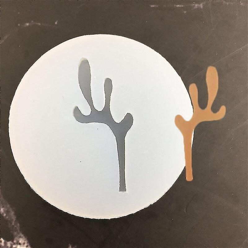 Cake Pans Molds New Single Antlers Shape Drop Glue Mold 2pcs