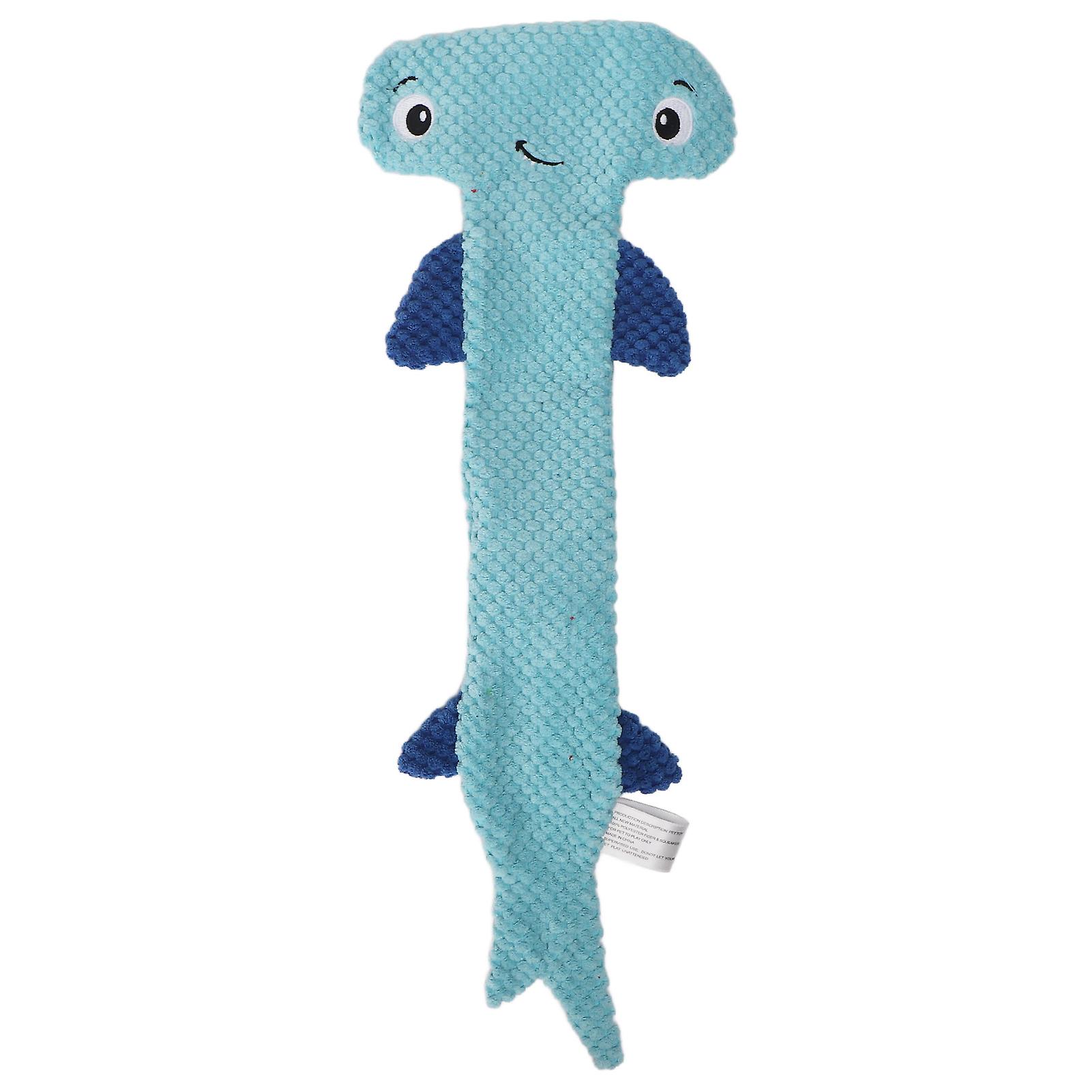 Blue Squeaky Plush Dog Toy