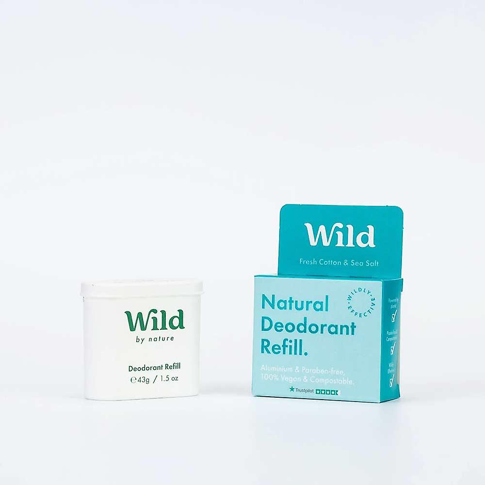 Wild Natural Deodorant Refill - Fresh Cotton & Sea Salt