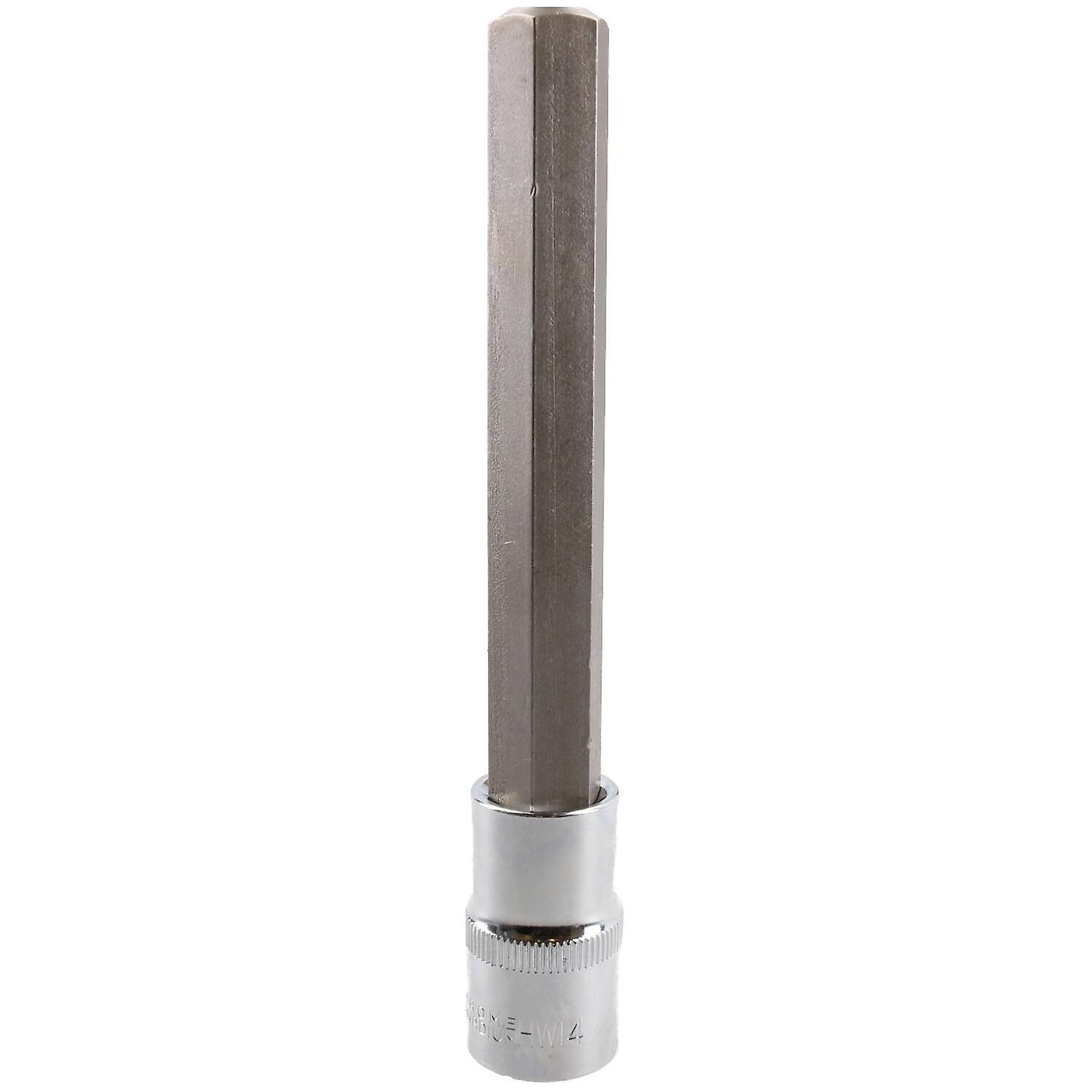 14mm Hex Allen Key Long Bit Internal Socket Metric 1/2" Drive 140mm Length Cr-V