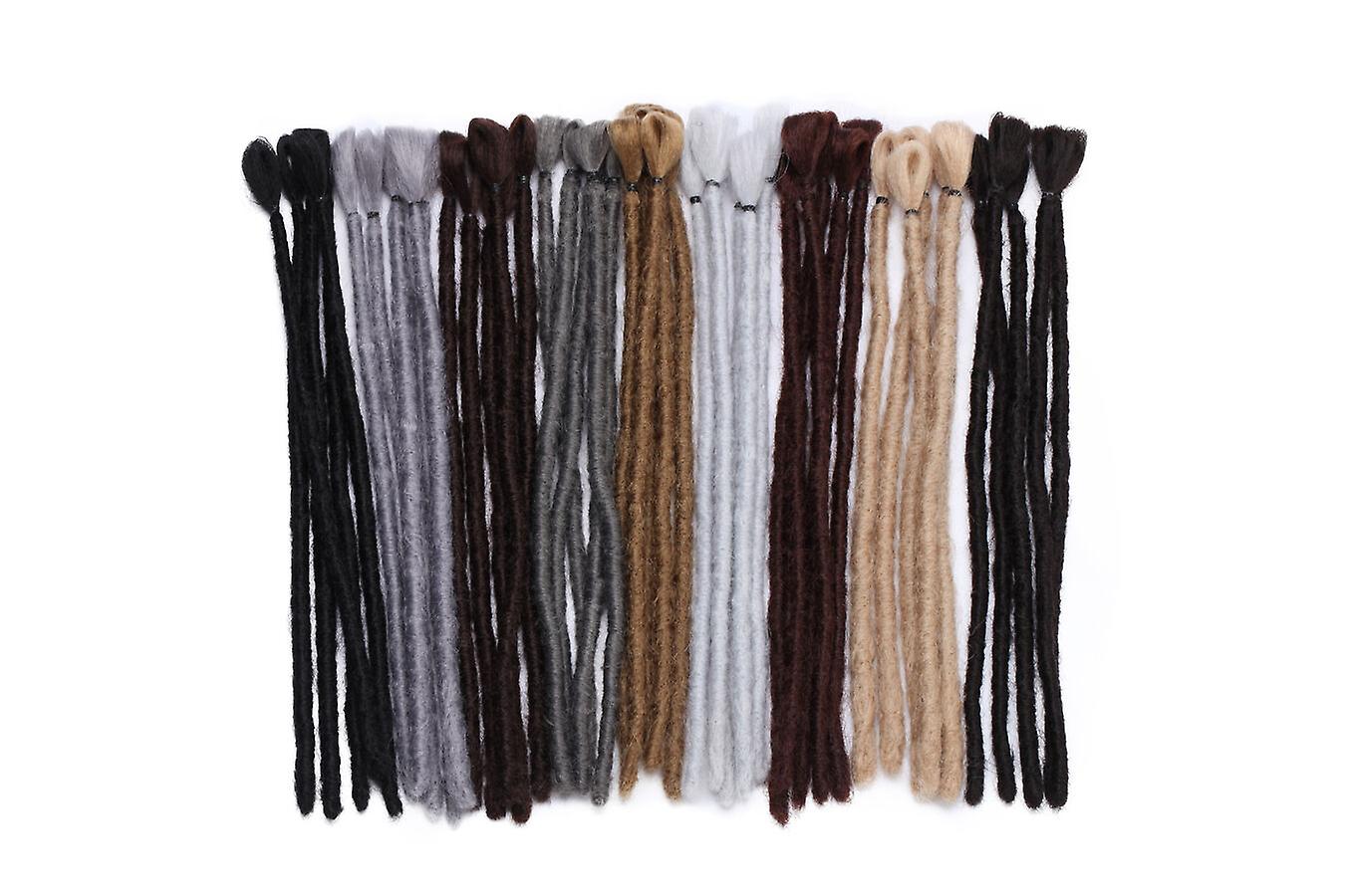 12inch Afro Braiding Hair Handmade Dreadlocks Extensions Unisex 5 Strands/Pack