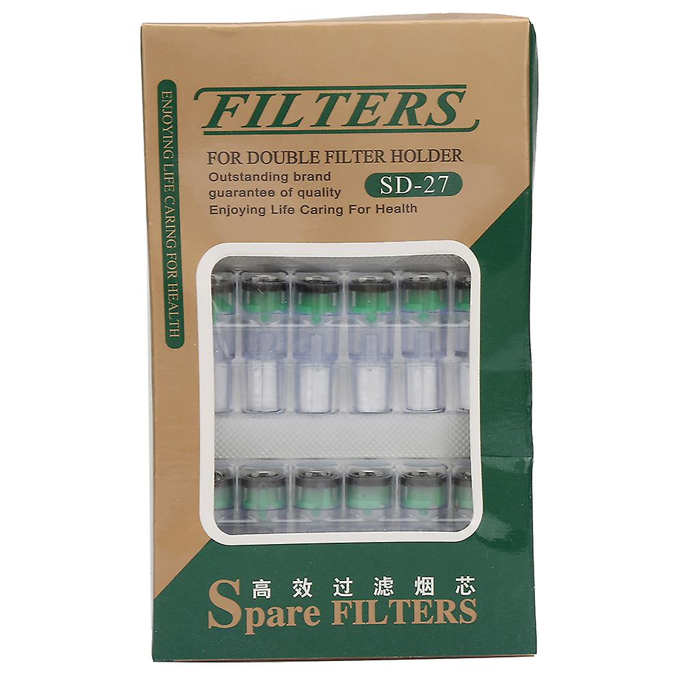 18 Pcs Double Filter Cigarette Filters Mouthpiece Smoking Accessories
