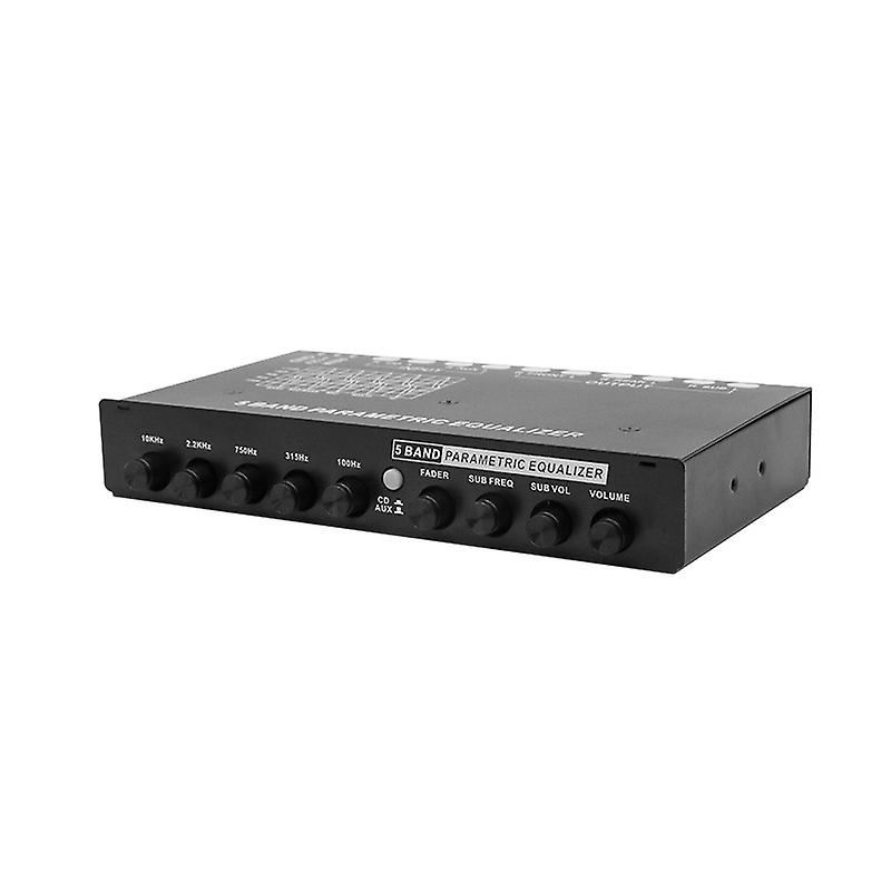 Car Equalizer 5-Segment Equalizer Vehicular Power Amplifier Audio Eq Tuning Frequency Division Amplifier Factory
