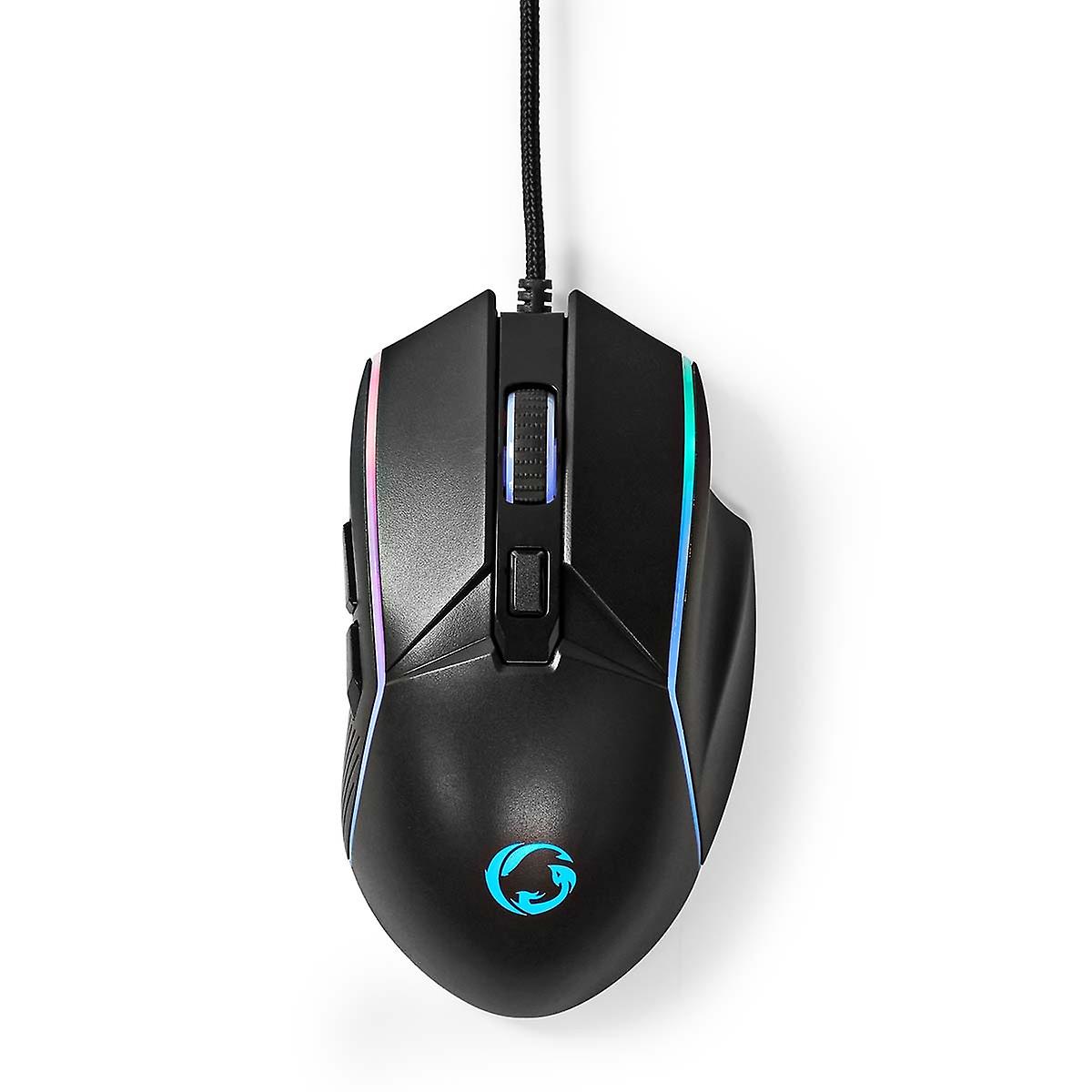 Gaming Mouse | Wired | 800 / 1200 / 2400 / 3200 / 4800 / 7200 dpi | Adjustable DPI | Number of buttons