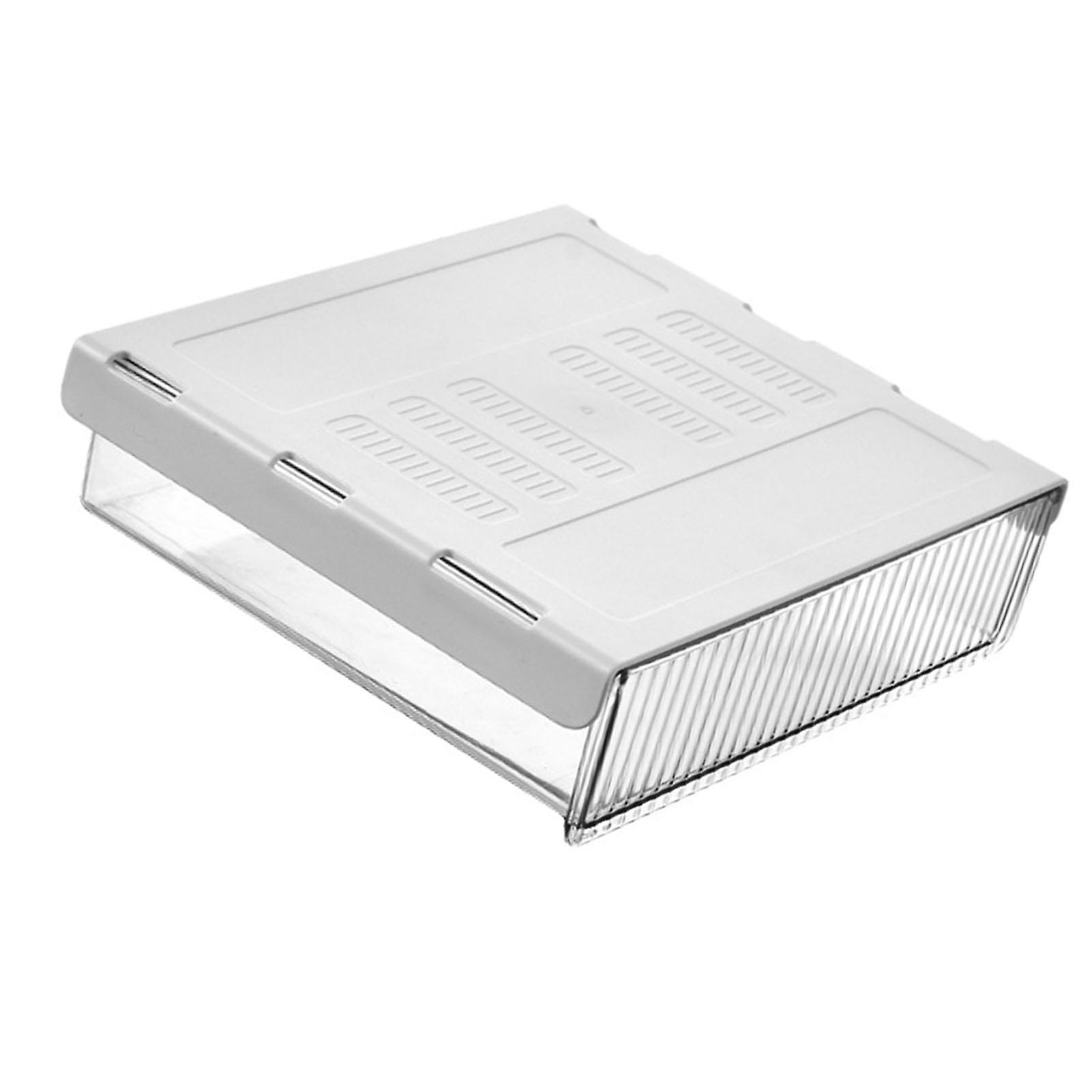 Invisible transparent under table organizer, sliding drawer under desk, large invisible drawer 21 x 6 x 24 cm
