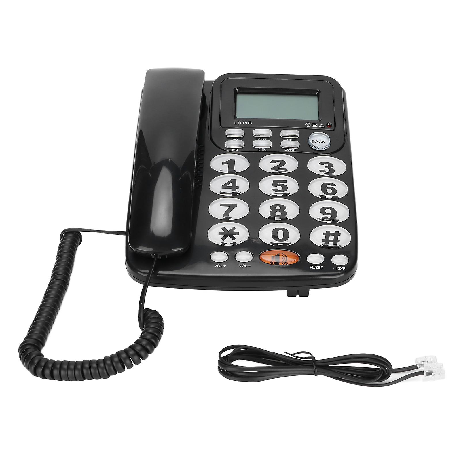 Desk Phone with Caller ID, Large Buttons, Tilting Display, Corded Landline for Home, Office, Hotel Rooms