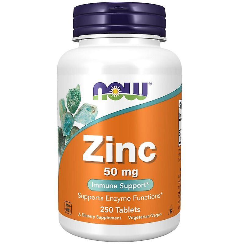NOW Foods Zinc 50mg Tablets 250