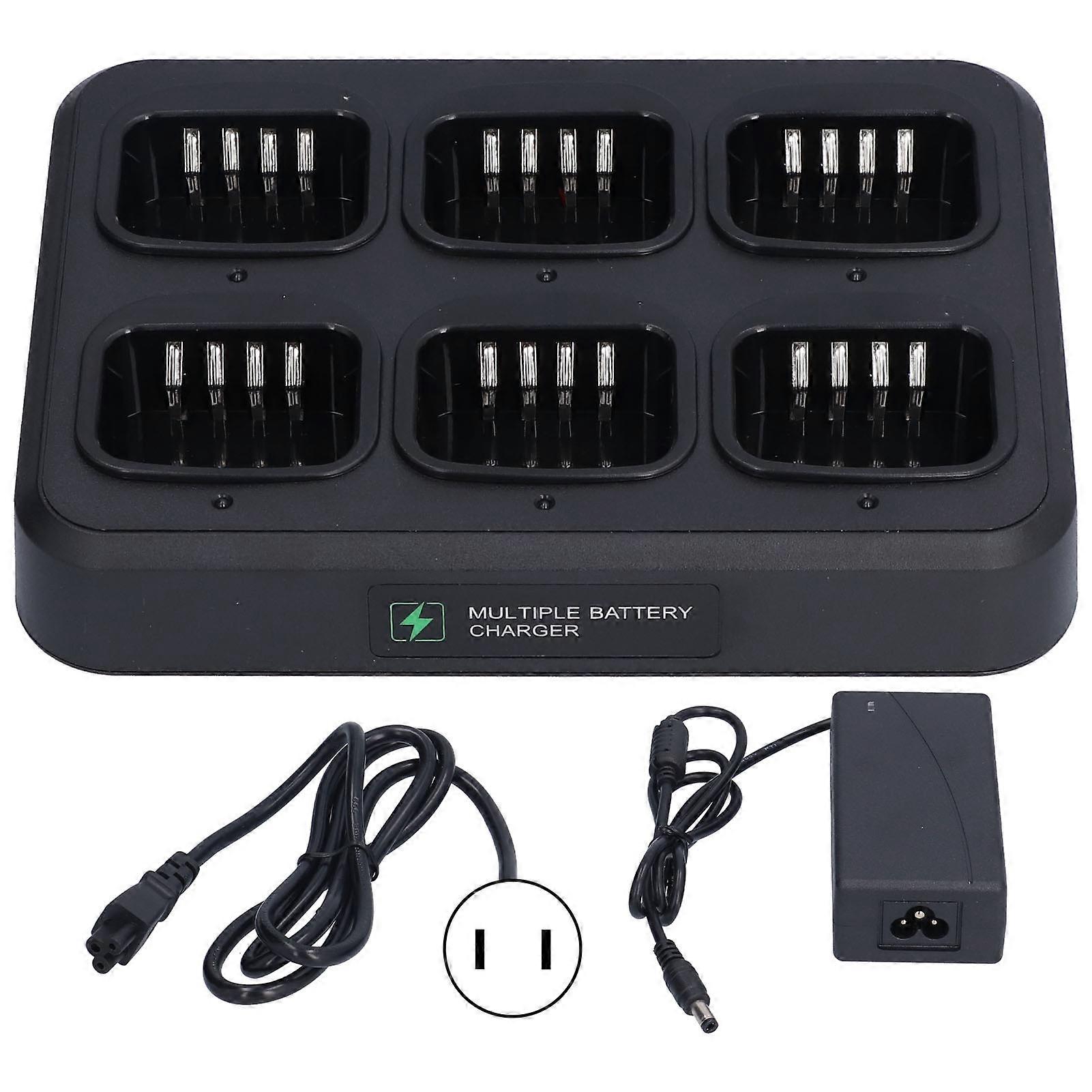 Efficient Six-Way Walkie Talkie Charger for PD780 PD702 PD782 PD502 with Safety Features