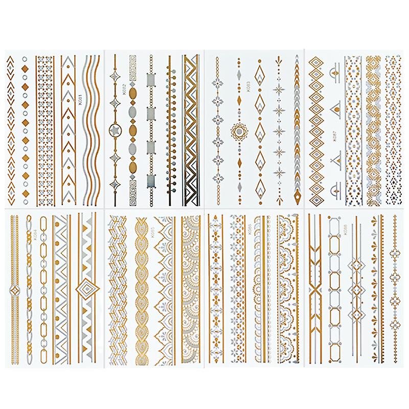 8-piece arm tattoo stickers