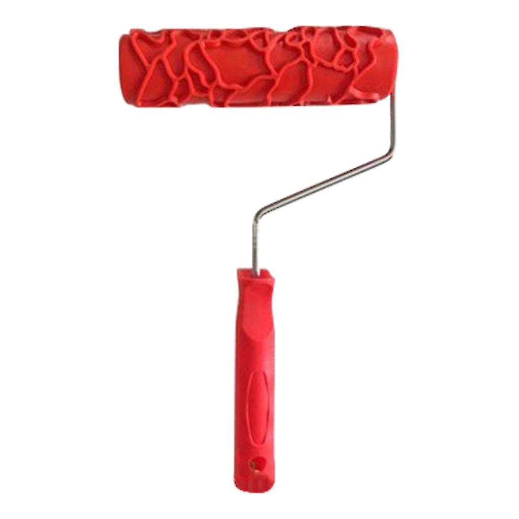 7 Inch Pattern Painting Roller Embossed Paint Roller With Handle Diy Wall Decor