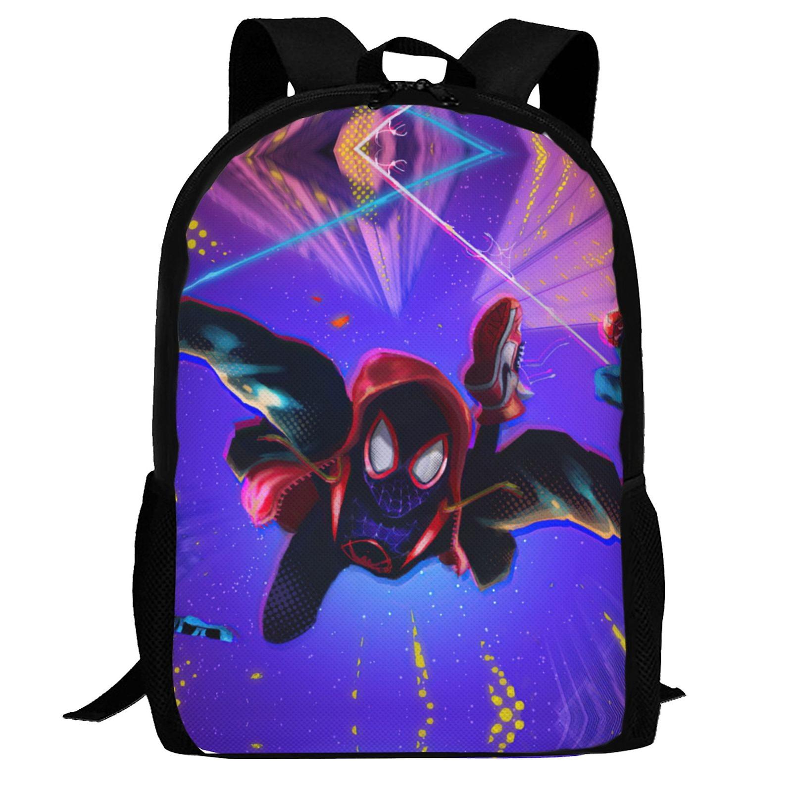 Spider-Man Miles Morales Backpack,Laptop Backpack Lightweight Casual DaypackMulti-Function Travel Backpack 16.5 In