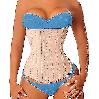 Long Torso Waist Trainer for Women Underbust Corsets Cincher Sport Girdle Beige