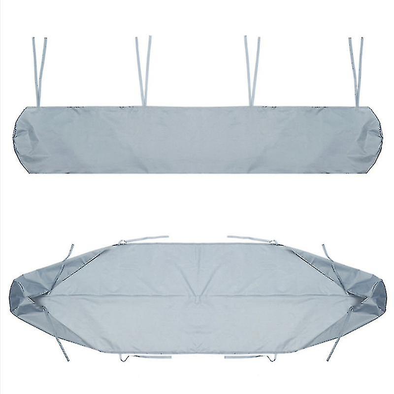 Auvent de patio extérieur Housse imperméable à l’eau Volet roulant télescopique Couverture imperméable à l’eau Couverture de protection contre la poussière Gris 3m