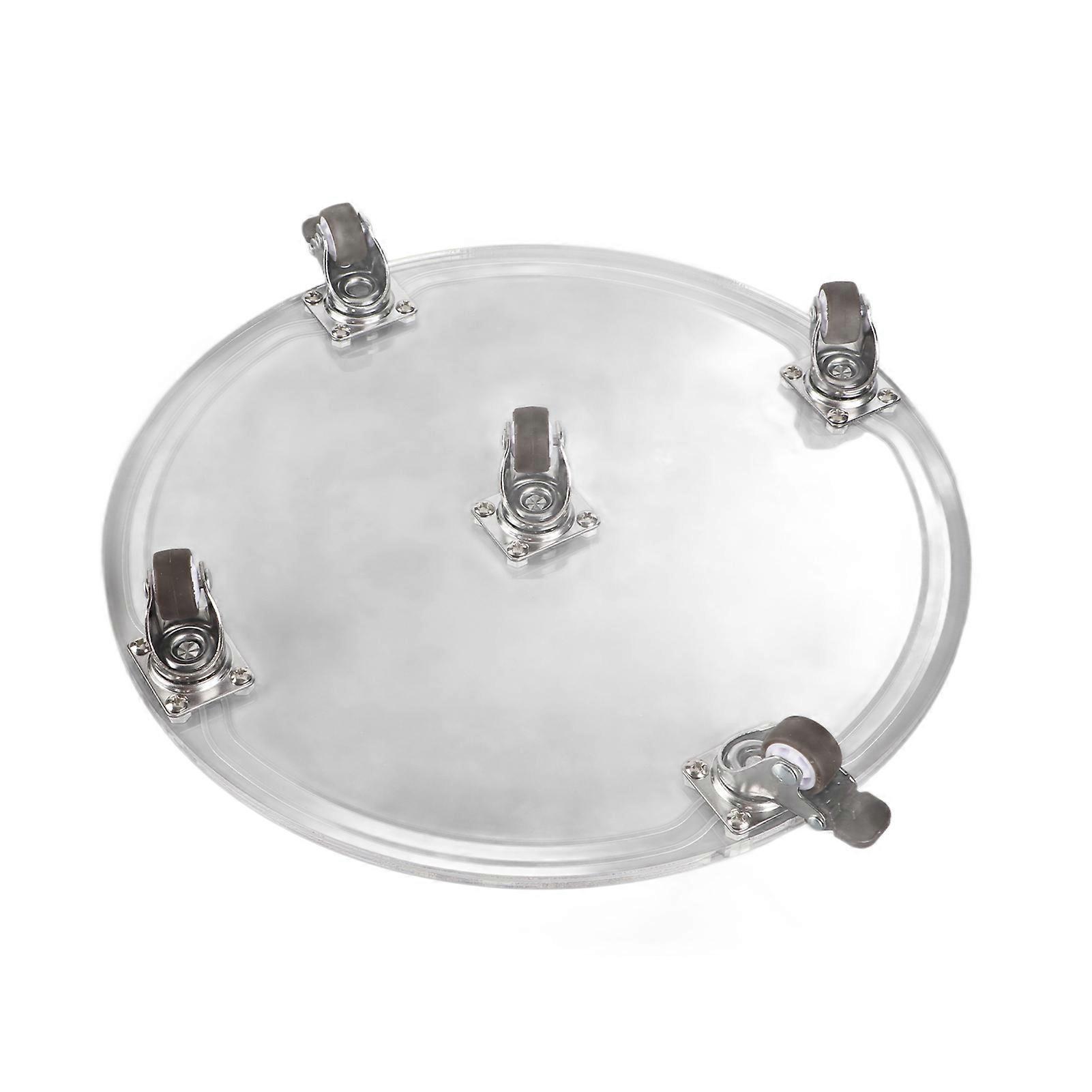 Round Transparent Acrylic Tray Sturdy Stable Pot Support