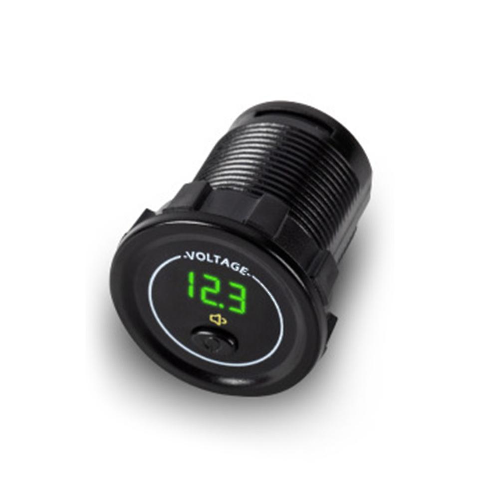 Mini 12v/24v Car Voltage Meter Motorcycle Boat Led Digital Voltmeter Panel With On /off Switch Low Voltage Alarm Car Accessories