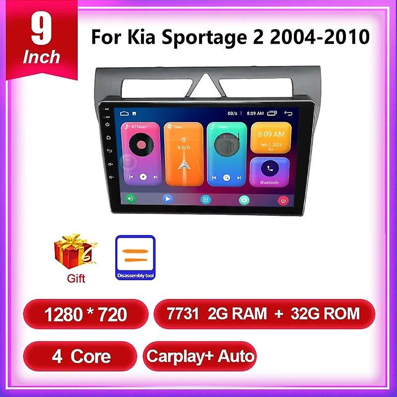 Autoradio Multimedia Video Player Navigation Autoradio für Kia Picanto Morgen 2007-2011 Android 12 Carplay Dsp 2 Din Head Unit