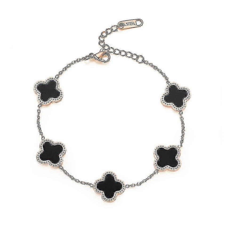 フラワークローバーブレスレット、クリスタルブレスレット、レディースジュエリー