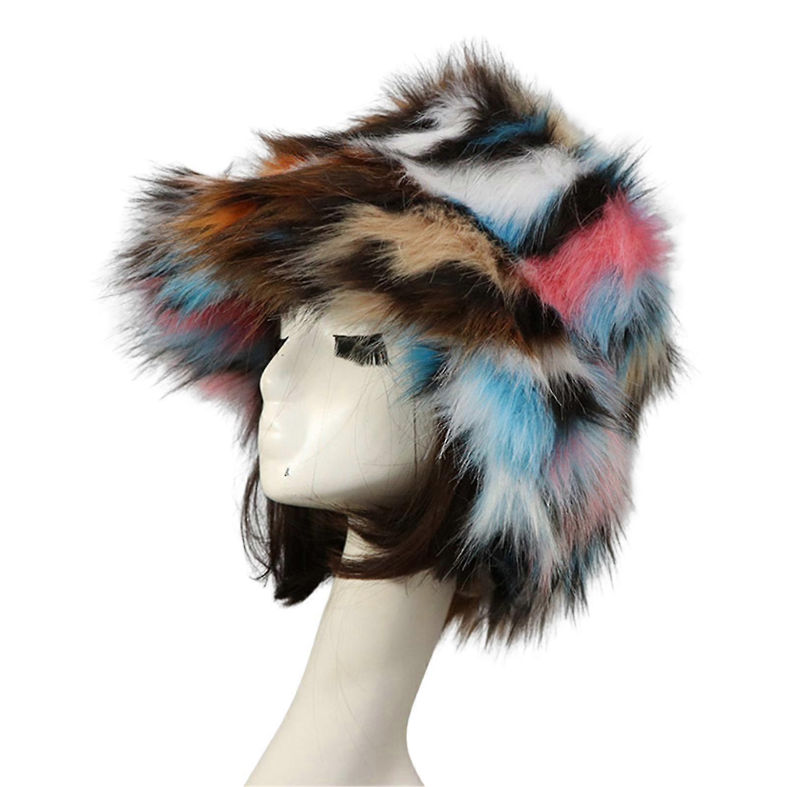 دلو قبعة كبيرة الحجم رقيق واسعة حافة لينة سميكة الأذن حماية فو الفراء الشتاء الحرارية المرأة الصياد كاب للحياة اليومية