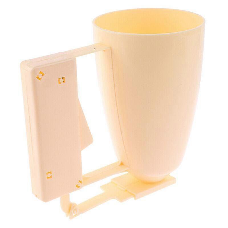 Hand Adjustable Kitchen Funnel Pastry Dispenser Cake Baking Tool (Yellow)(1pcs)