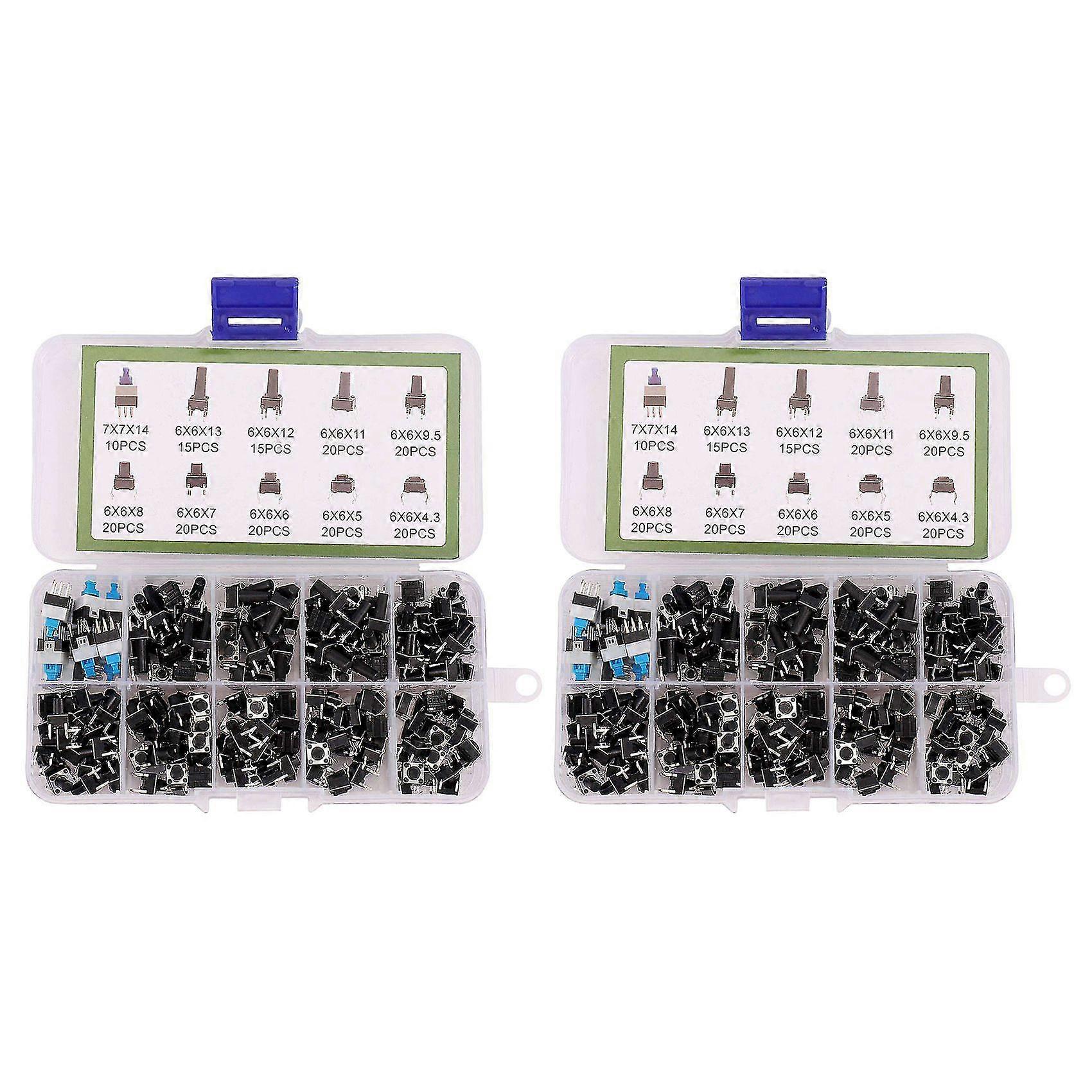 10 Kinds Values 360pcs Tactile Push Button Switch -trigger Mini Momentary Tact Assortment