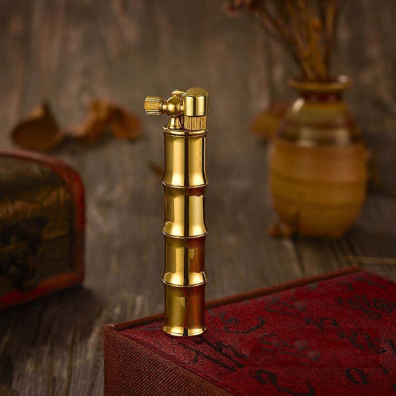 Kerosene Lighter Copper Grinding Wheel Open Flame Brass Men