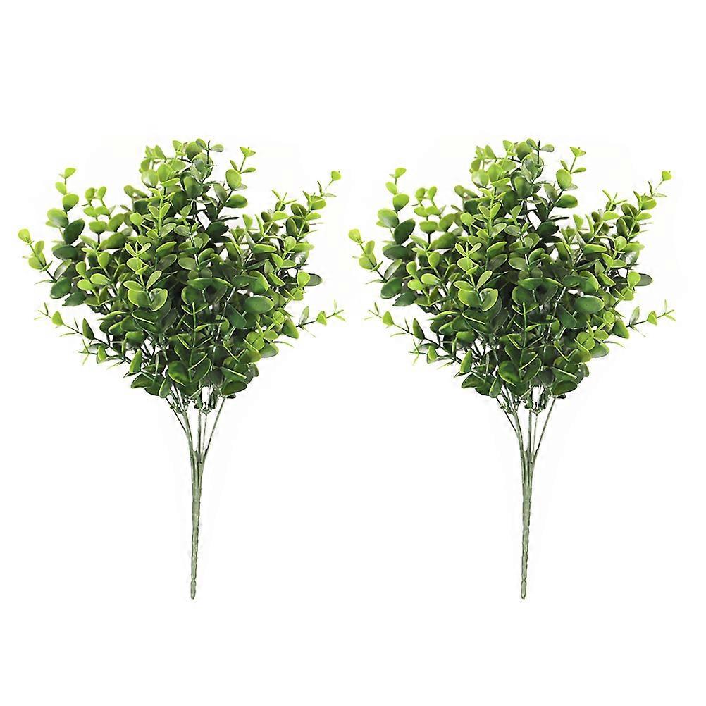2pcs Artificial Eucalyptus Leaves Simulated Leaf Plants Flower Arrangement Decorations