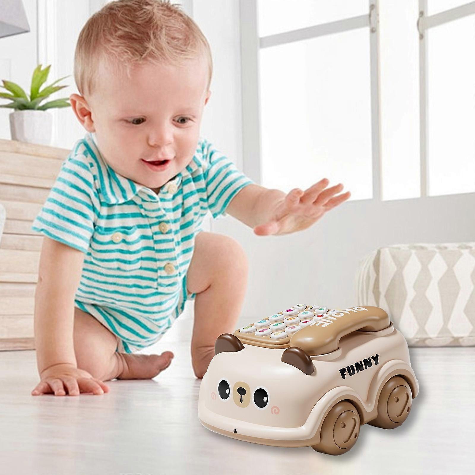 Interactive Early Education Toy Car With Music Storytelling Lights And Buttons Encouraging Walking And Motor Skills For Toddlers