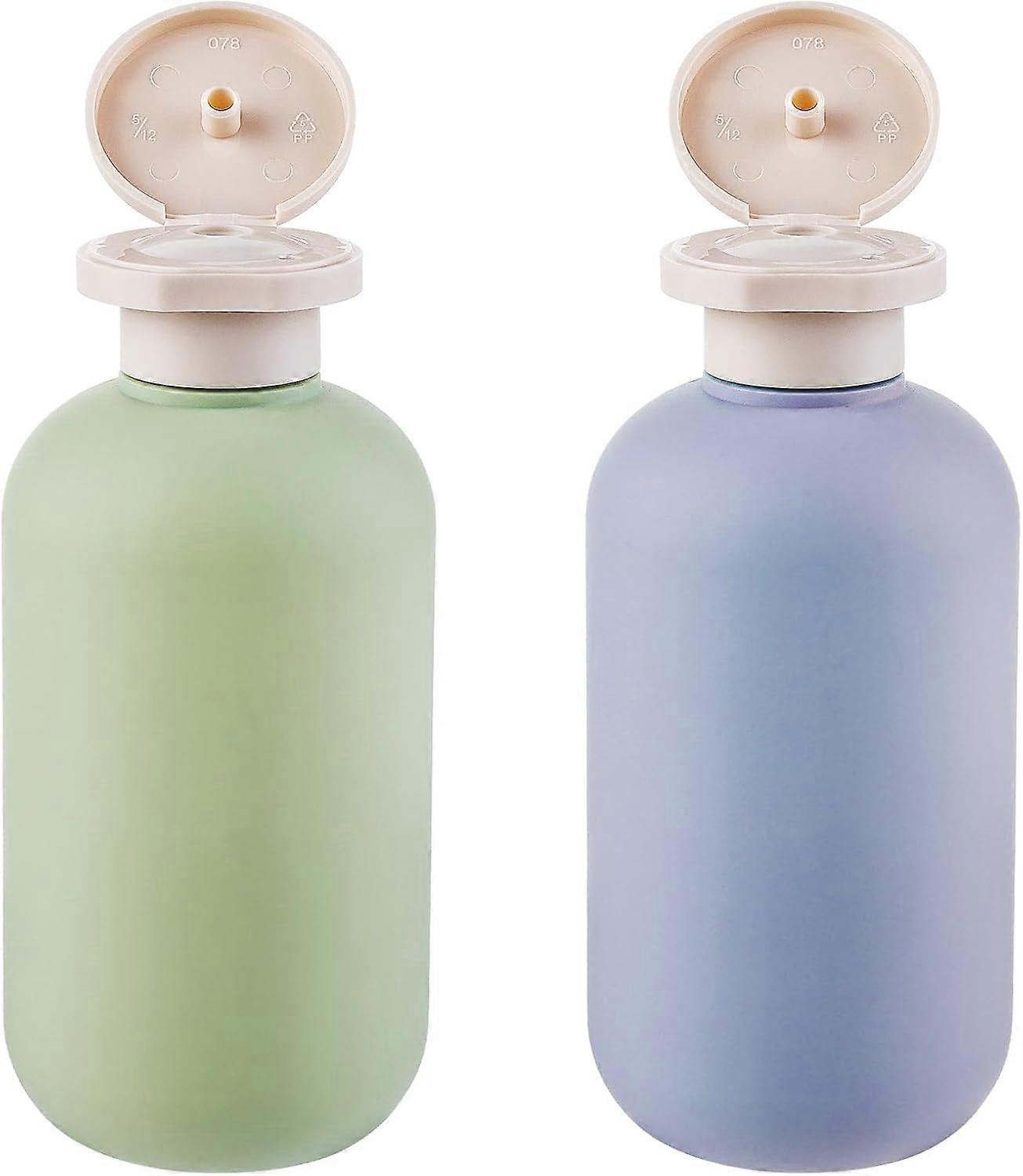 2Pcs Silicone Travel Bottles, 200ML Leak Proof Squeeze Travel Containers, Refillable Portable Empty Travel Size Bottles Accessories Containers for Toi