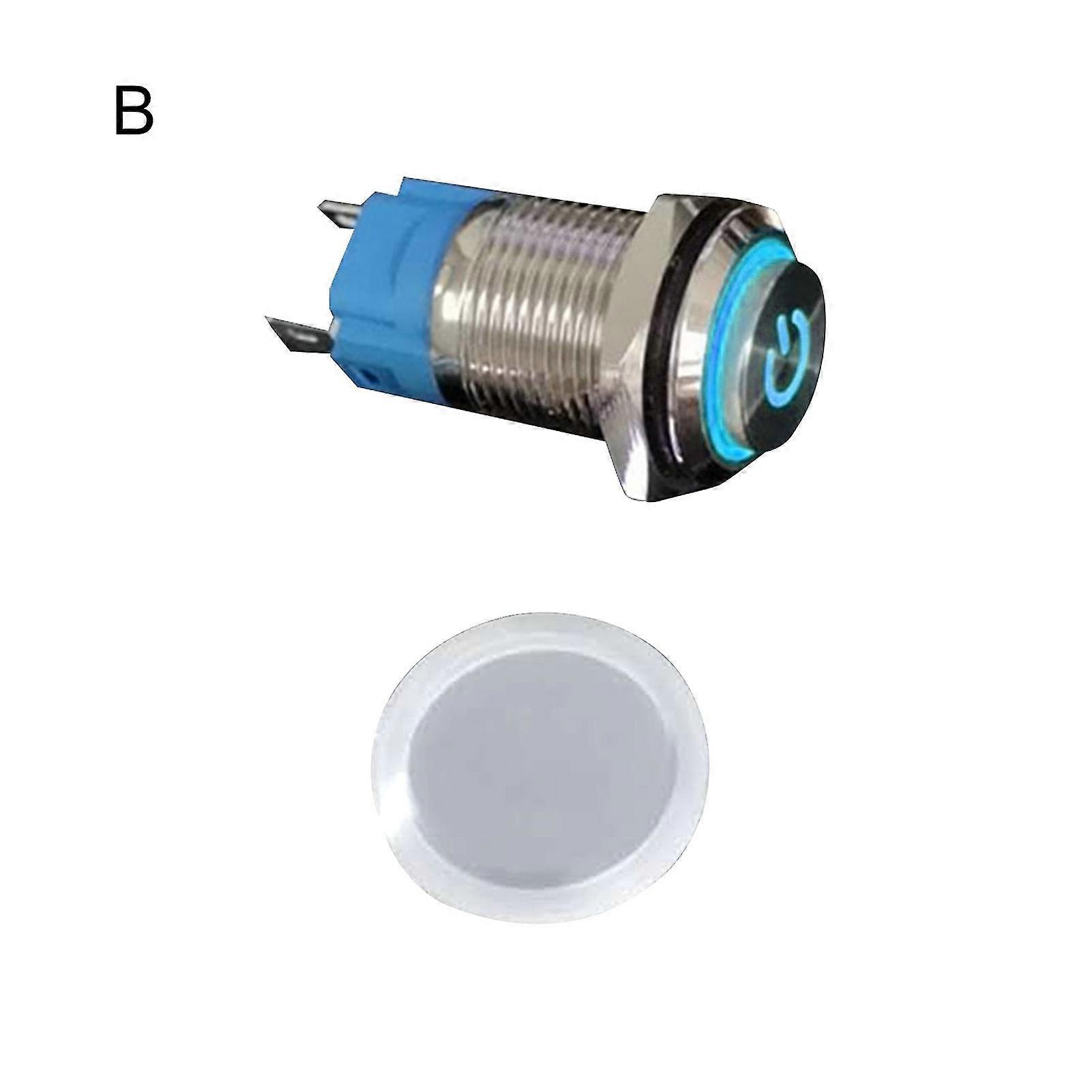 16mm Waterproof Self-reset Metal Button Switch With High Brightness Led Light