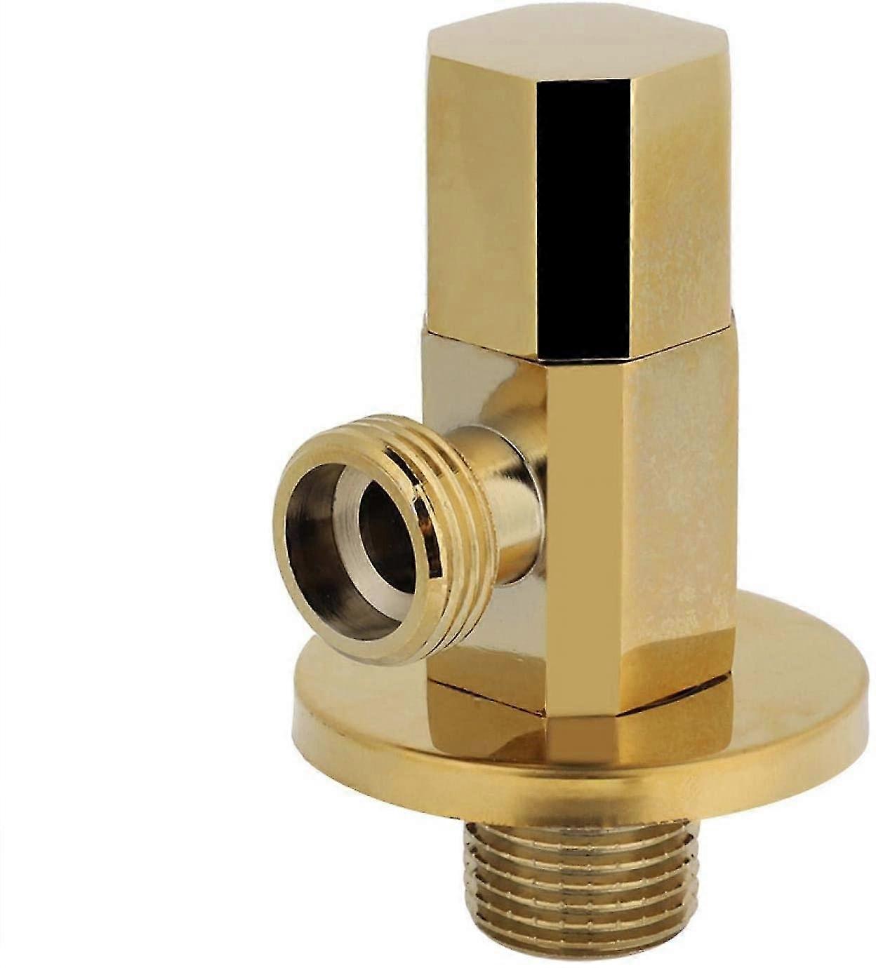 Water Angle Valve, Brass Bathroom, Gold