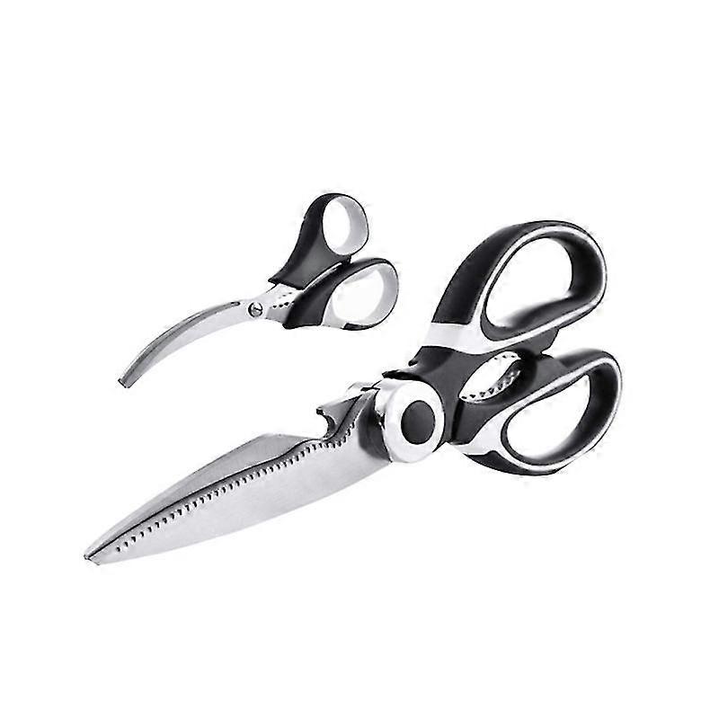 2pcs stainless steel scissors multifunctional heavy duty kitchen shears kitchen seafood scissors