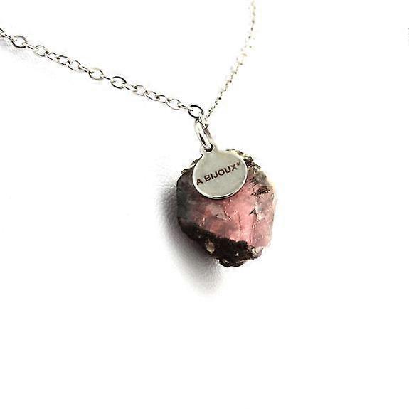 Raw Pink Fluorite Necklace 23 carats