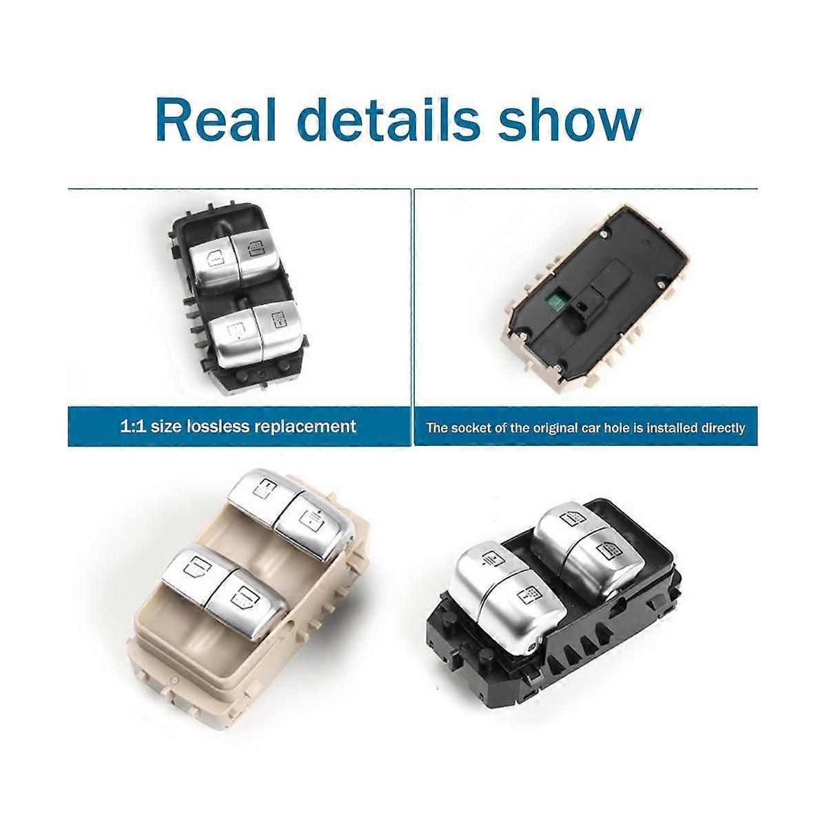 Beige Window Control Button Sunroof Switch 2229051505 for W222 S550E S600 2014-2020