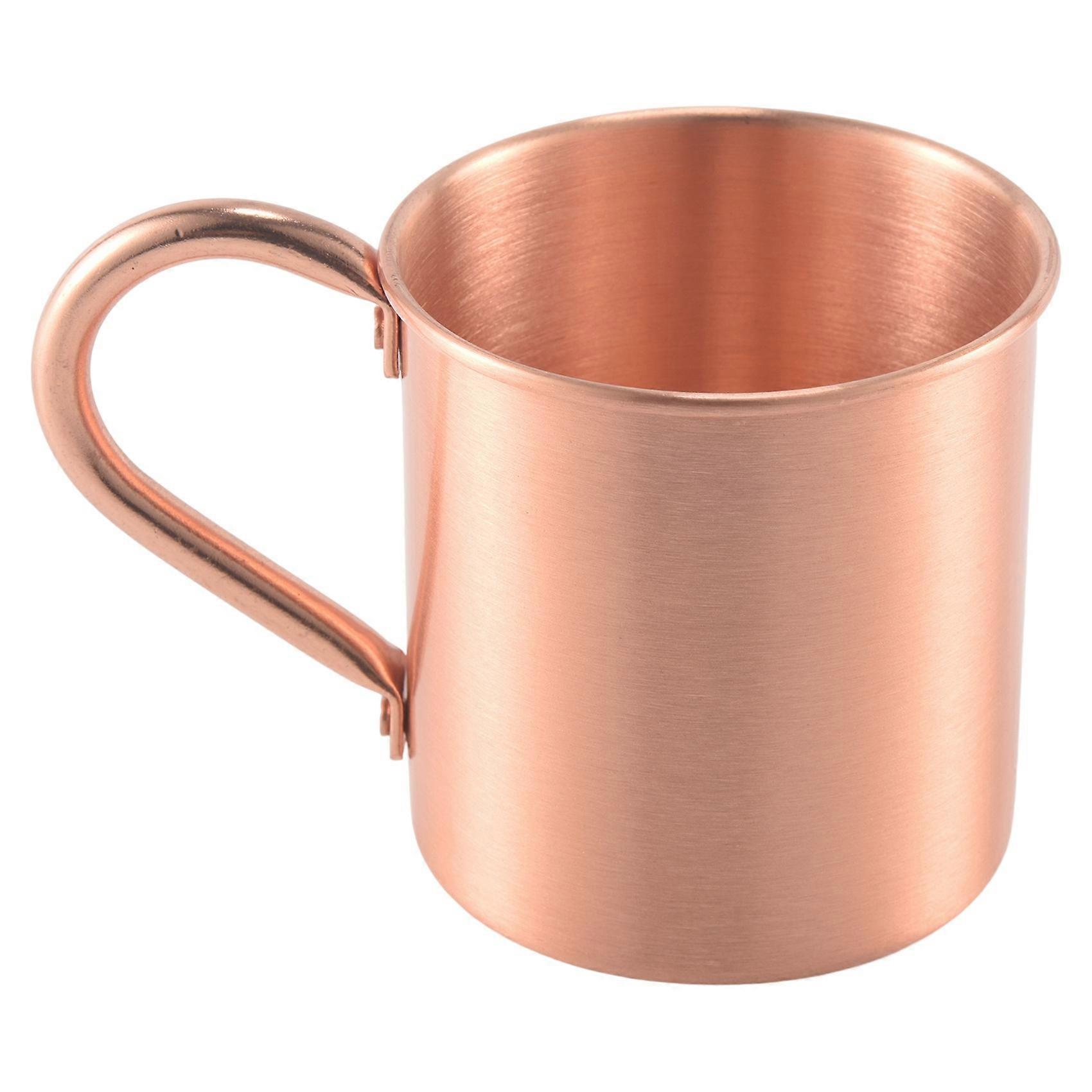 Pure Copper Moscow Mule Mug Solid Smooth Without Inside Liner For Coffee Beer Milk Water Cup Home B