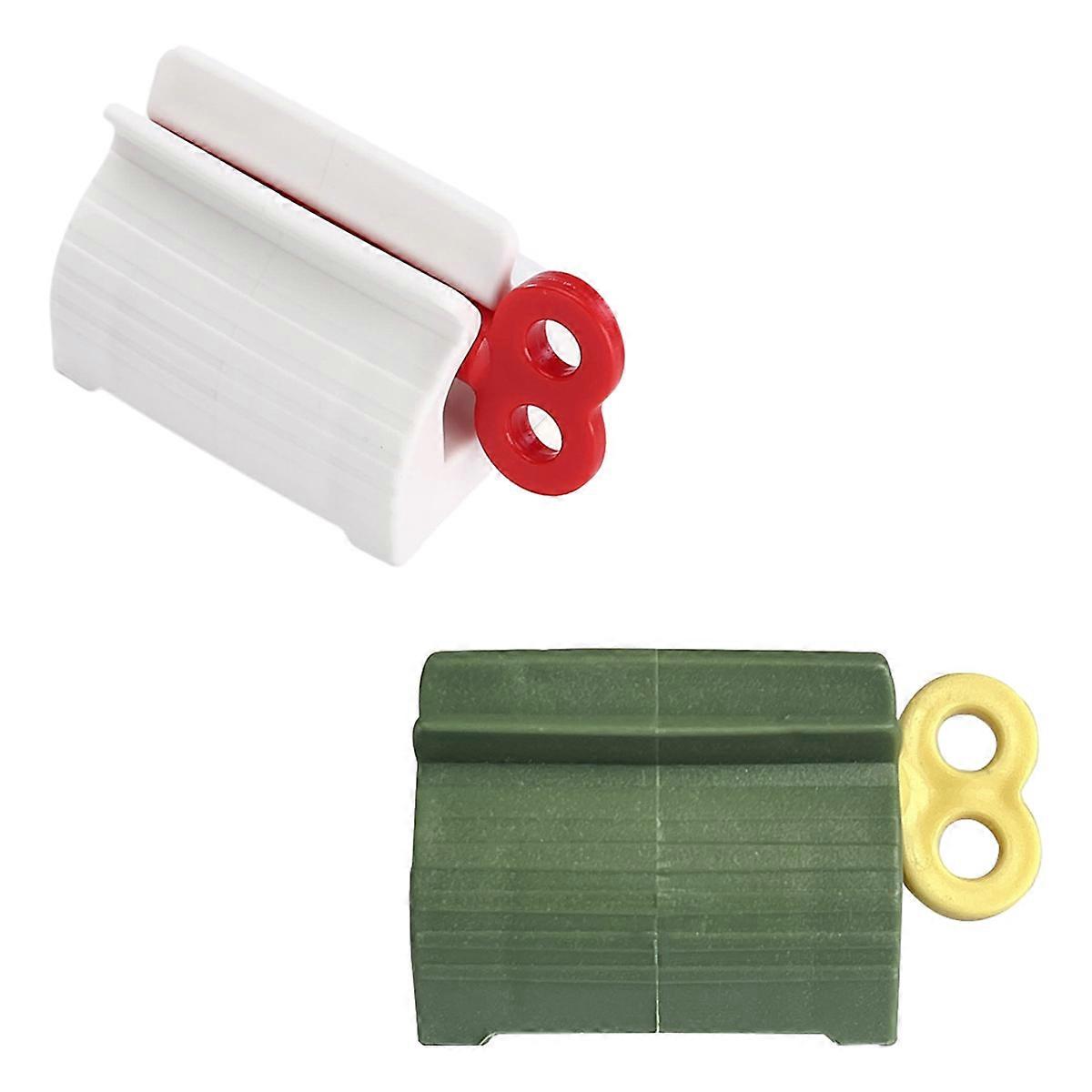 Toothpaste Squeezer with Rolling Toothpaste Holder, rotatable Squeeze Toothpaste Dispenser for Bathroom