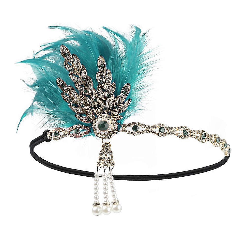 Ręcznie robiona opaska ślubna Retro Rhinestone Pearl Akcesoria do włosów na Halloween Costume Carnival