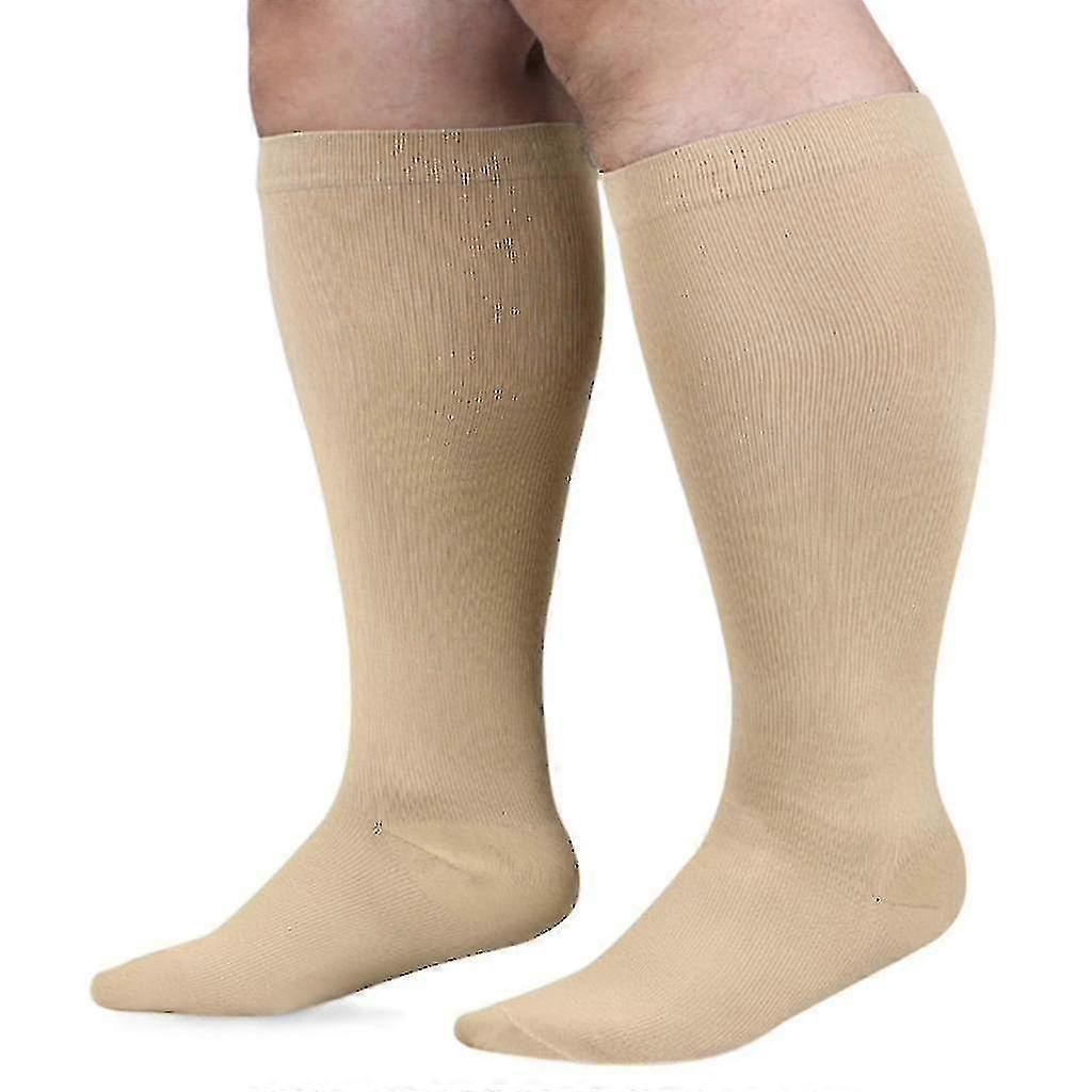 Compression Socks Large Size - Knee High Support Stockings For Circulation