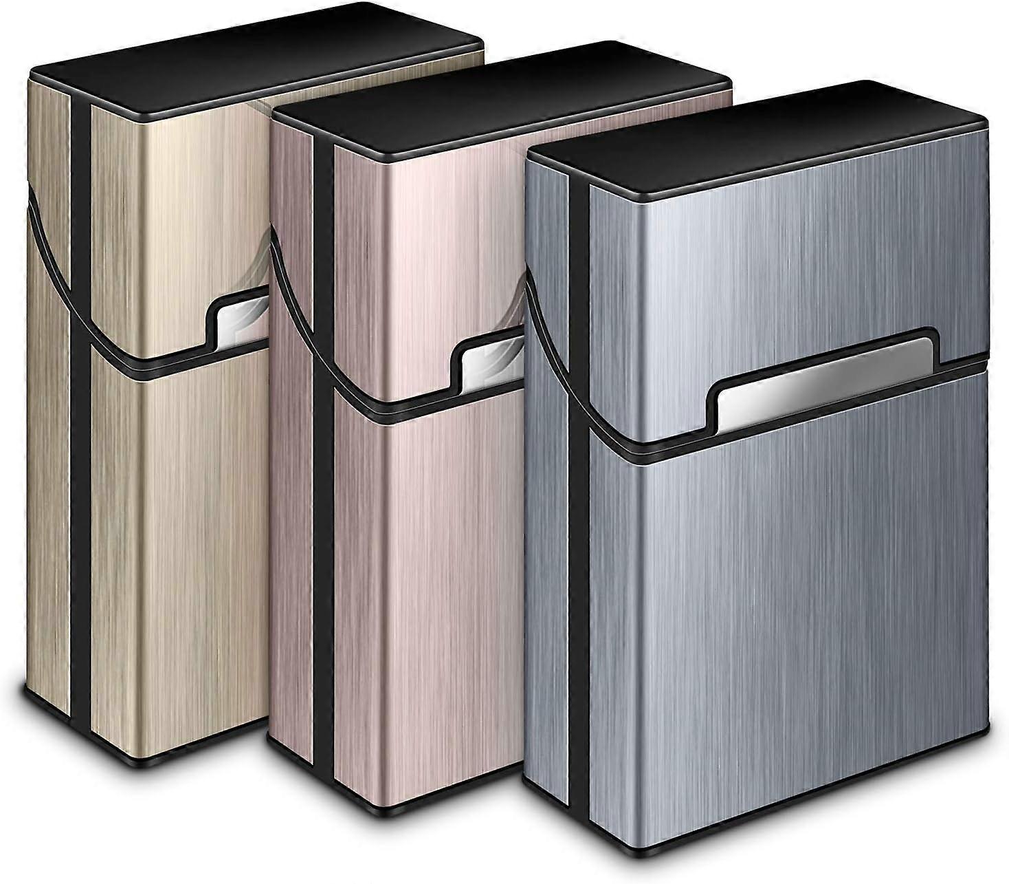 3 pack cigarette cases men's cigarette case aluminized women's cigarette case cigarette pack,2024 Ping