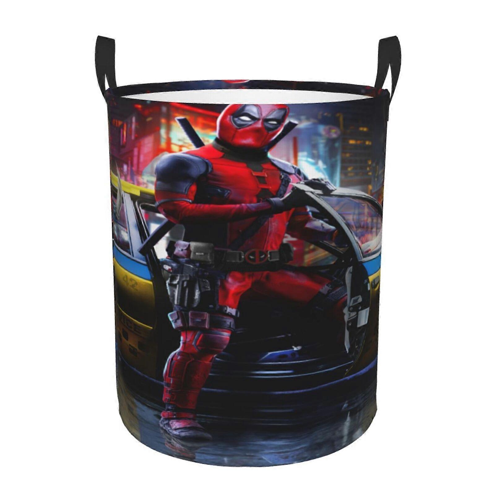 Deadpool &amp; Wolverine Laundry Basket, Collapsible Laundry Hamper, Dirty Clothes Hamper,Waterproof Clothes Hamper,Fold-SYS26032