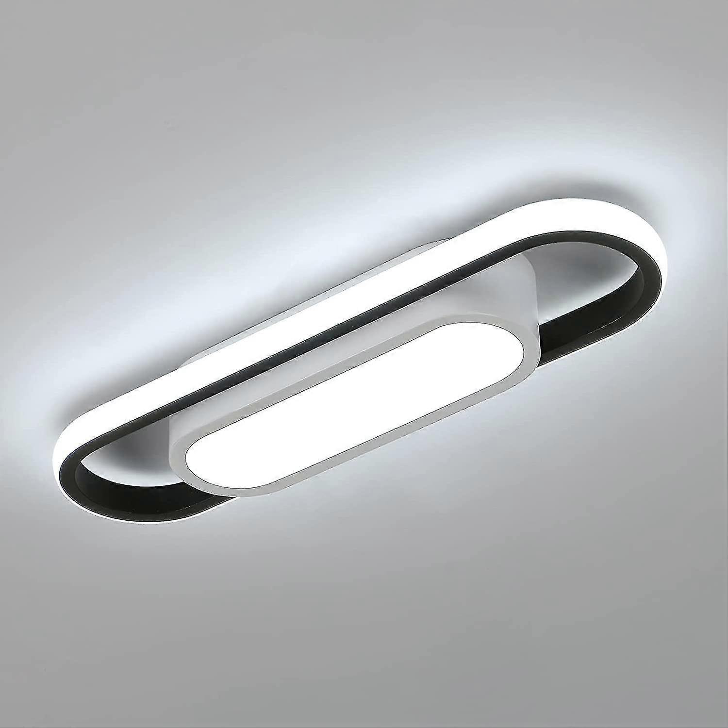 Modern Led Ceiling Light,24w 1800lm Rectangular,cool White Light 6000k Acrylic[energy Class E]