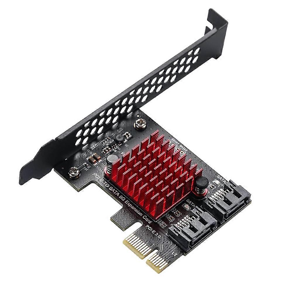 PCIe to 2 Ports SATA 3 III 3.0 6 Gbps SSD Adapter PCI-E PCI X1 Controller Board Expansion Card Supp
