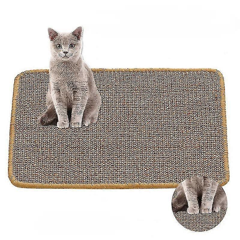 Cat Scratcher Mat Natural Sisal Scratching Pad, Anti-slip Cat Scratch Rug Sleeping Carpet For Cat Grinding Claws & Protecting Furniture