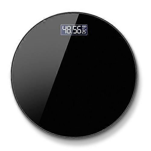 LCD Display Electronic Scale Household Weighing Health Scale Charging Model (Black)