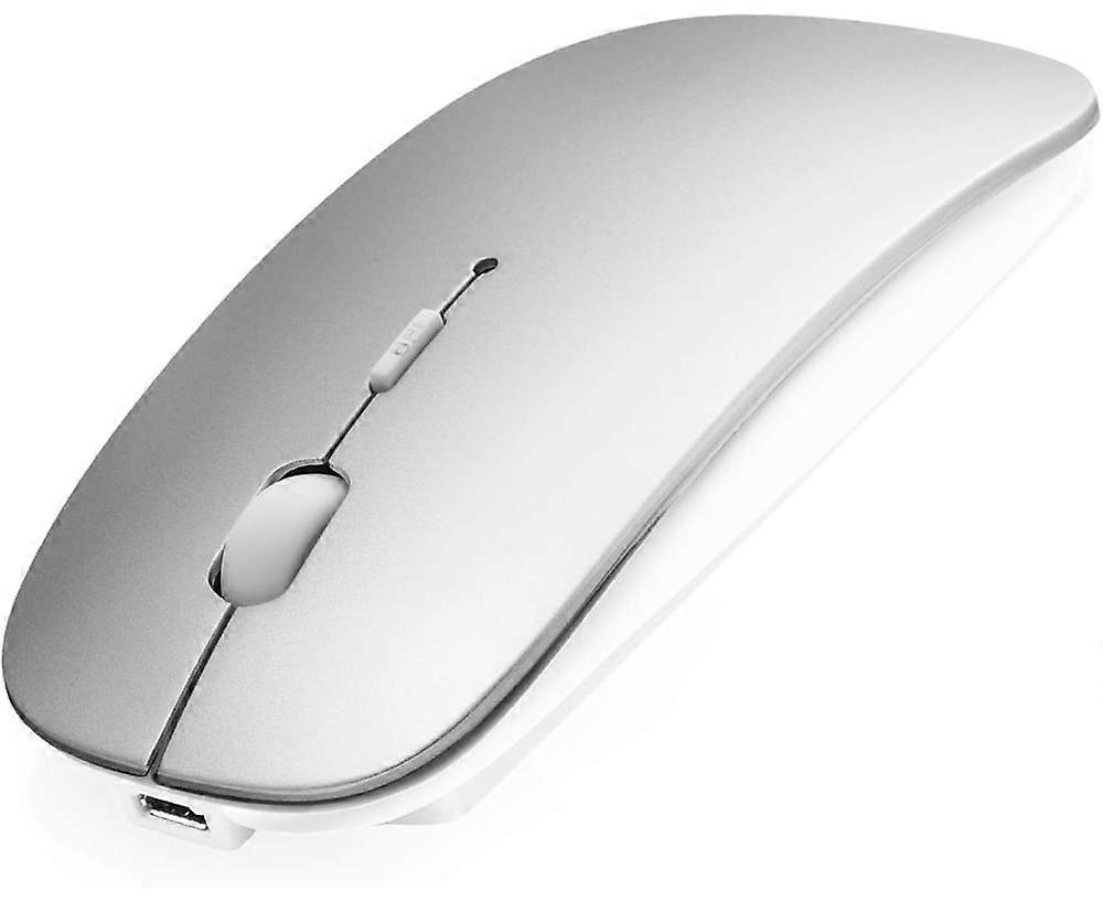 Bluetooth Mouse for Laptop/iPad/iPhone/Mac(iOS 13.1.2 and Above)/Android PC,Wireless Mouse Slim USB Rechargable Quiet with Windows/Linux/MacBook Air,S