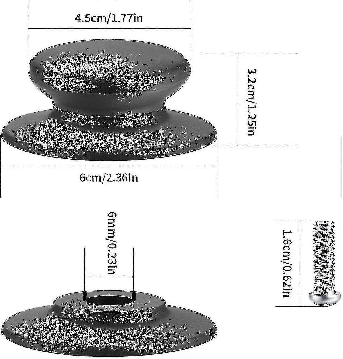 4 Pcs Pot Lid Knob, Universal Replacement Pan Lid Cover Knobs, Kitchen Cookware