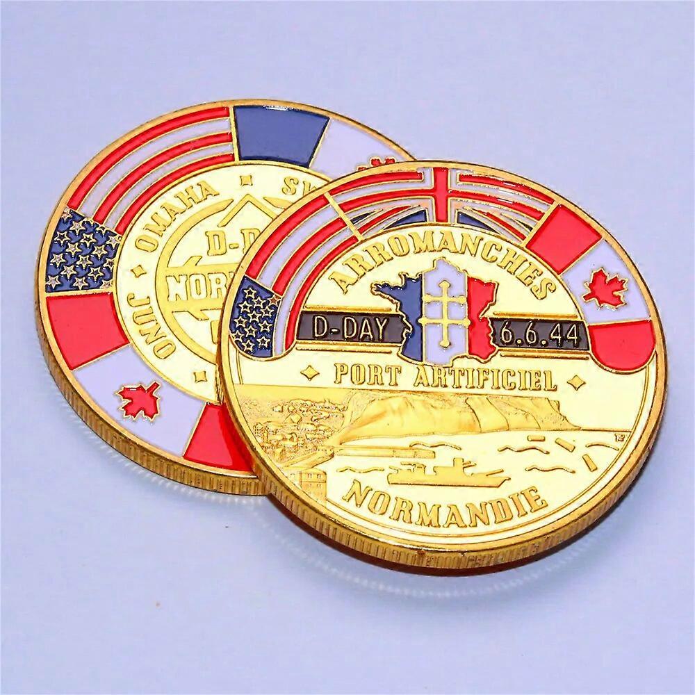WWII 1944.6.6 D-Dayノルマンディー上戦70周年記念ミリタリーチャレンジコイン