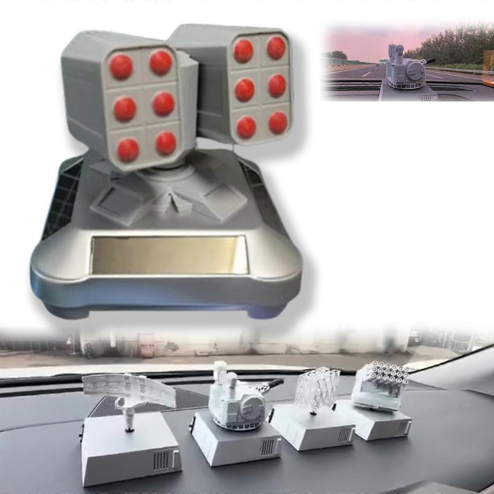 50% Off-Solar Powered Military Model Rotating Ornament, 3D Printed Inspired Design