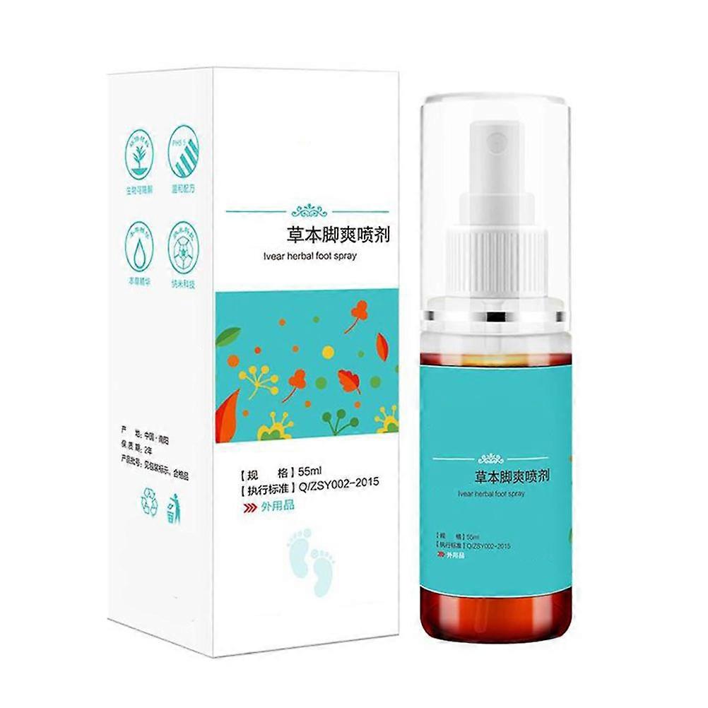 55ml Athlete's Foot Spray Liquid Smelly Feet Spray Σπρέι Ποδιών για Γυναίκες και Άνδρες